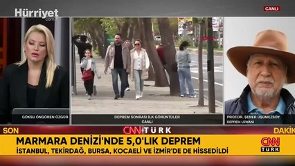 Prof. Dr. Üşümezsoy'dan Marmara Denizi'ndeki 5 büyüklüğündeki depreme ilişkin ilk değerlendirme