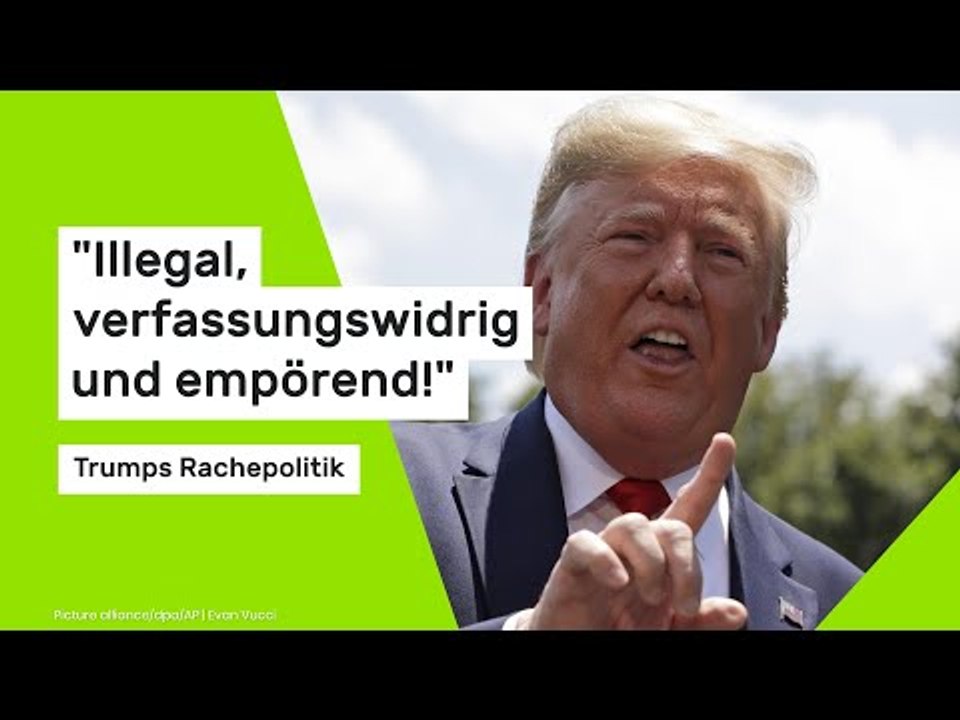 Donald Trump: 'Illegal, verfassungswidrig und empörend!' US-Senator fürchtet Trumps Rachepolitik