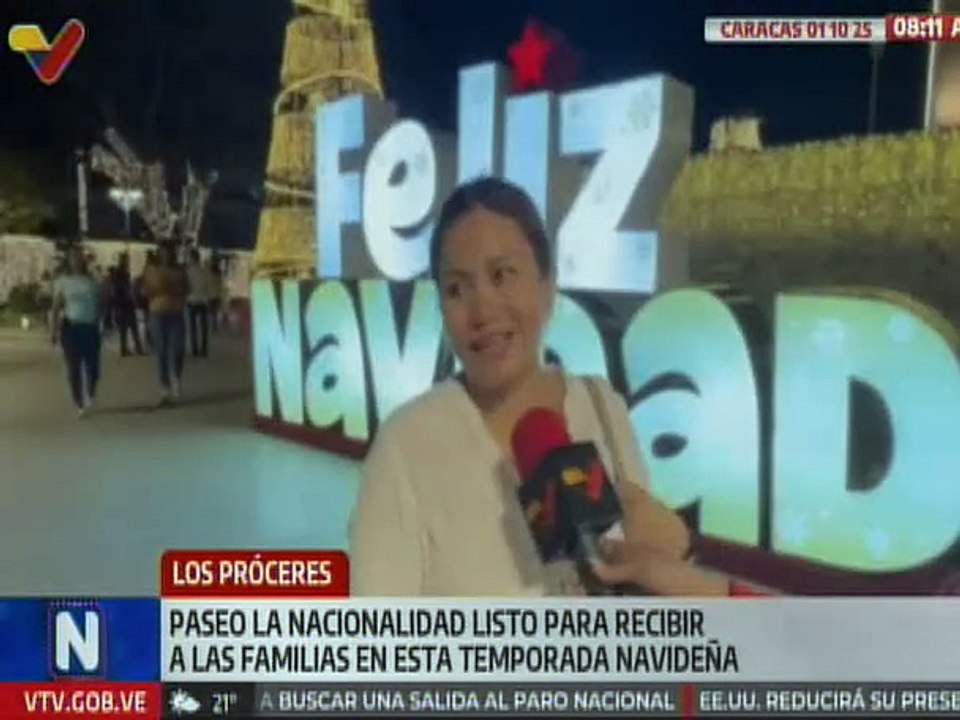 Paseo Los Próceres preparado para el disfrute navideño de los caraqueños