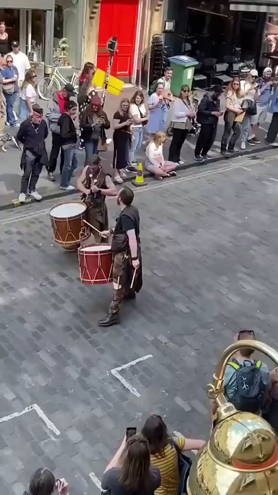 A different and unique style of Bagpiper and drummers 😍 bagpiper drummers scotish scotland