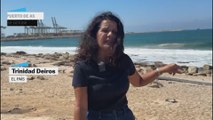 El barco de la Armada israelí con los activistas detenidos llega al puerto de Ashdod