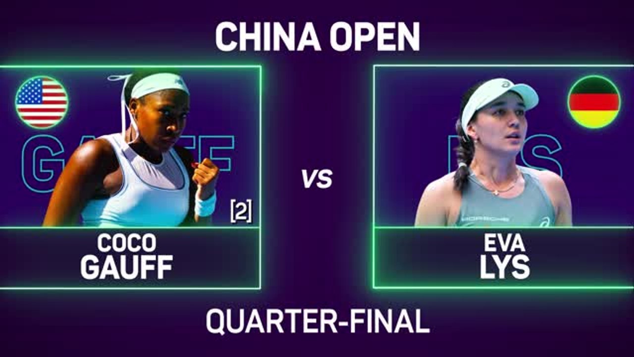 Gauff beats Lys to reach Beijing semis