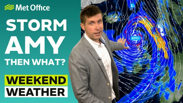 Weekend weather 02/10/2025 – Windy & showery after Storm Amy – Met Office weather forecast UK