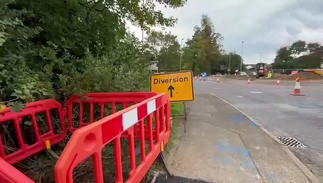 Diversion in place for North Hill closure at Fareham