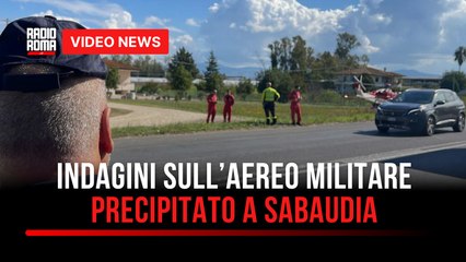 Indagini sull’aereo militare precipitato a Sabaudia