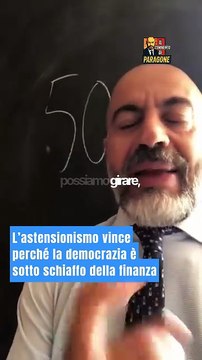 Paragone - L’astensionismo vince perché la democrazia è sotto schiaffo della finanza (30.09.25)