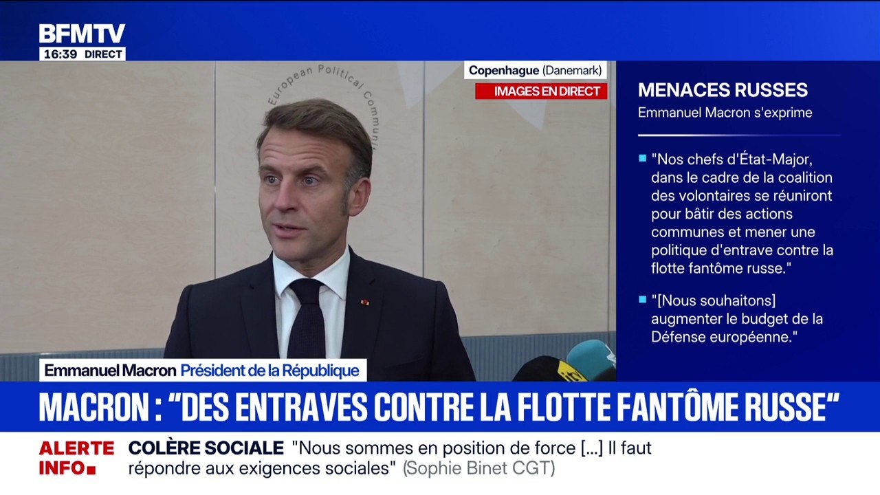 Drones, attaques cyber, têtes de cochons devant les mosquées: "Tout ça, c'est la Russie derrière" affirme Emmanuel Macron