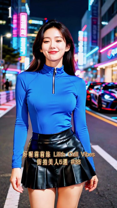 街拍美女5選 - 38 | 4K AI美女街頭時尚 | Beautiful Asian Girls Street Fashion Lookbook #shorts #aigirl