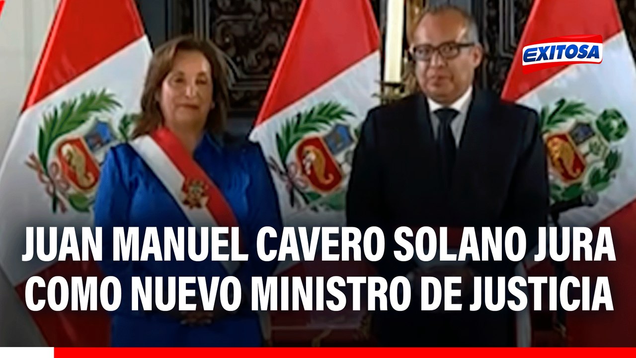 Juan Manuel Cavero Solano jura como nuevo ministro de Justicia en reemplazo de Juan José Santiváñez