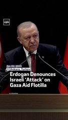 Erdogan Denounces Israeli ‘Attack’ on Gaza Aid Flotilla