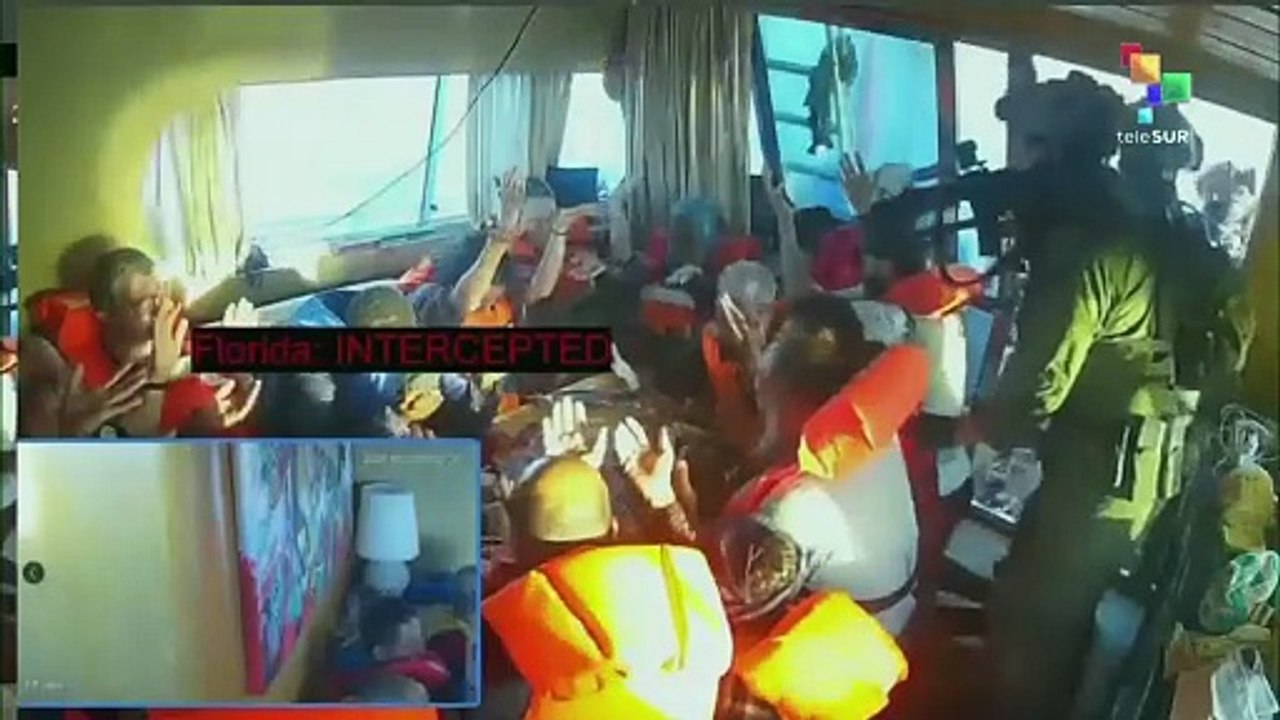 Mediterranean Sea, Israeli naval forces intercept most of the Global Sumud Flotilla