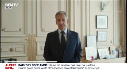 Condamné, Nicolas Sarkozy promet "de ne pas se laisser faire" et assure qu'il surmontera "cette épreuve"