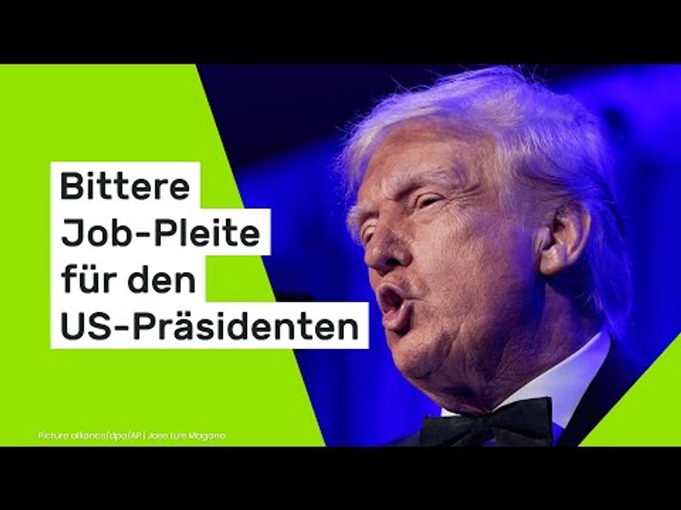 Donald Trump: 'Es ist eine Schande!' Bittere Job-Pleite für den US-Präsidenten
