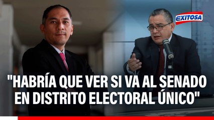 José Naupari sobre Juan José Santiváñez en Elecciones 2026: "Habría que ver si va al Senado en distrito electoral único"