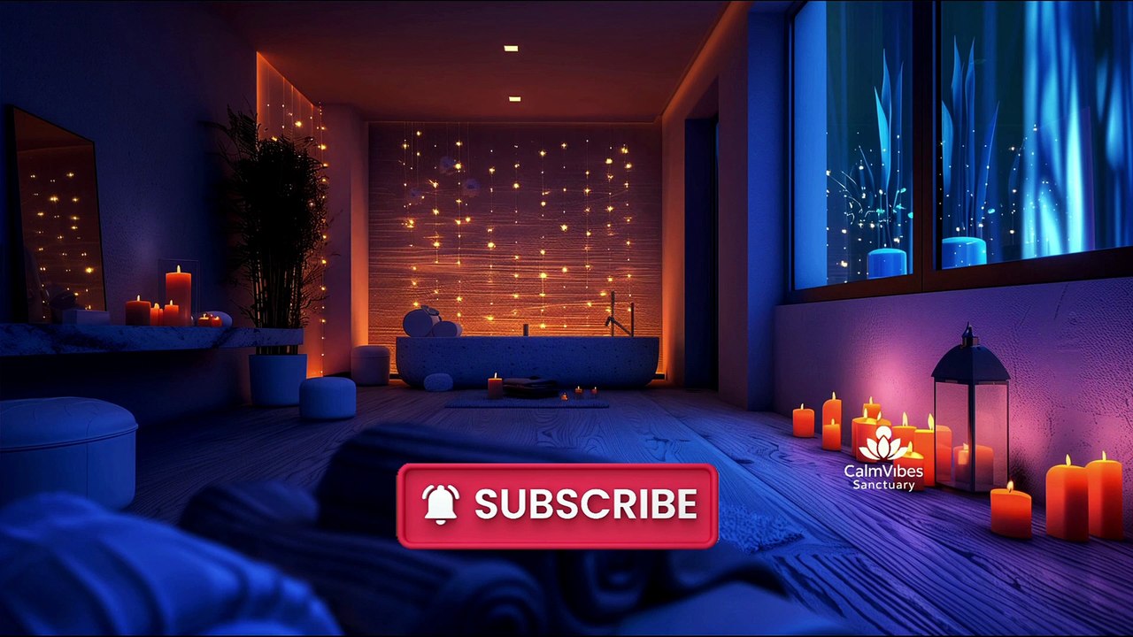 Relax FAST with Soothing Candlelight Bath & Meditation Music