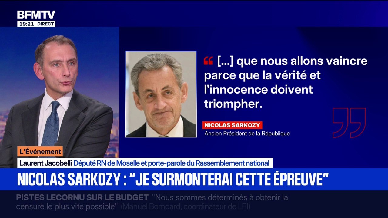 Condamnation de Nicolas Sarkozy: "On ne peut pas s'empêcher de penser qu'aujourd'hui, ne pas être de gauche pour certains juges, est une situation aggravante", dénonce Laurent Jacobelli, député RN de Moselle
