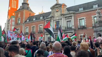 Cientos de personas se manifiestan en Madrid contra la situación en Gaza