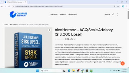 Alex Hormozi  ACQ Scale Advisory