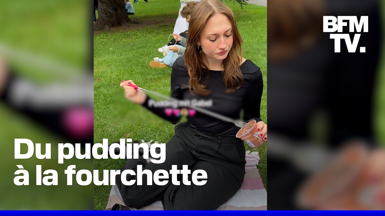"Pudding mit der Gabel": cette tendance Tiktok qui consiste à manger du pudding à la fourchette cartonne en Allemagne