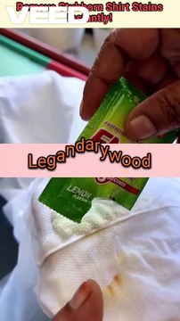 Powerful method to clean tough shirt strains | Remove stubborn shirt strains instantly #quickfix#healthtip #viral