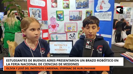 Estudiantes de BS. AS presentaron un brazo robótico en la Feria Nacional de Ciencias de Misiones.mp4