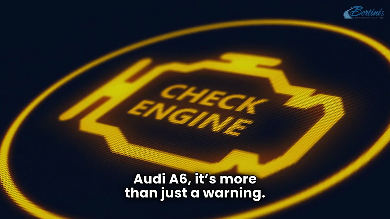 What does the check engine light mean on the Audi A6
