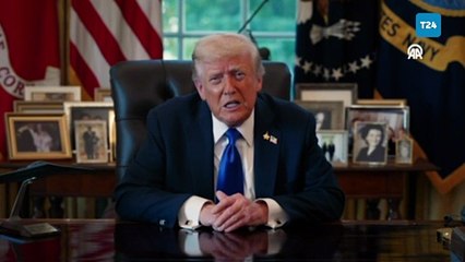 Trump, Hamas'ın yanıtına yönelik video çekti!