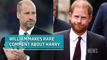 Prince William Makes Rare Comment About Prince Harry Amid Rift _ E! News