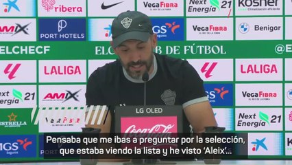 Sarabia: "Vi Aleix en la lista de España y pensé que sería Febas"
