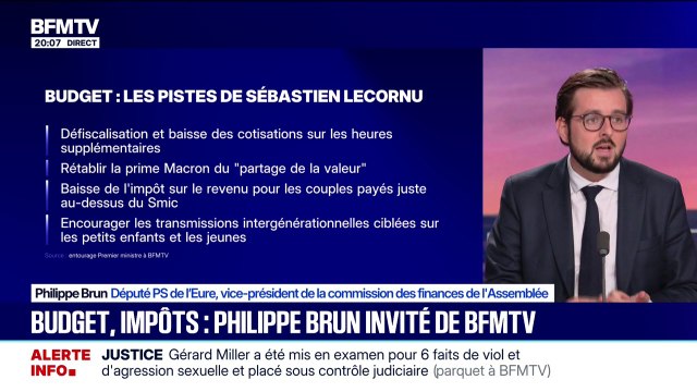 Pistes de Sébastien Lecornu: Tout cela, ça ne me parait pas sérieux , lance Phillipe Brun, député PS de l'Eure