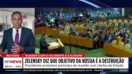 Zelensky: ‘Rússia sempre quis destruir o Ocidente e a Europa’ | TEMPO REAL