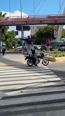 He's just protecting his crosswalk!