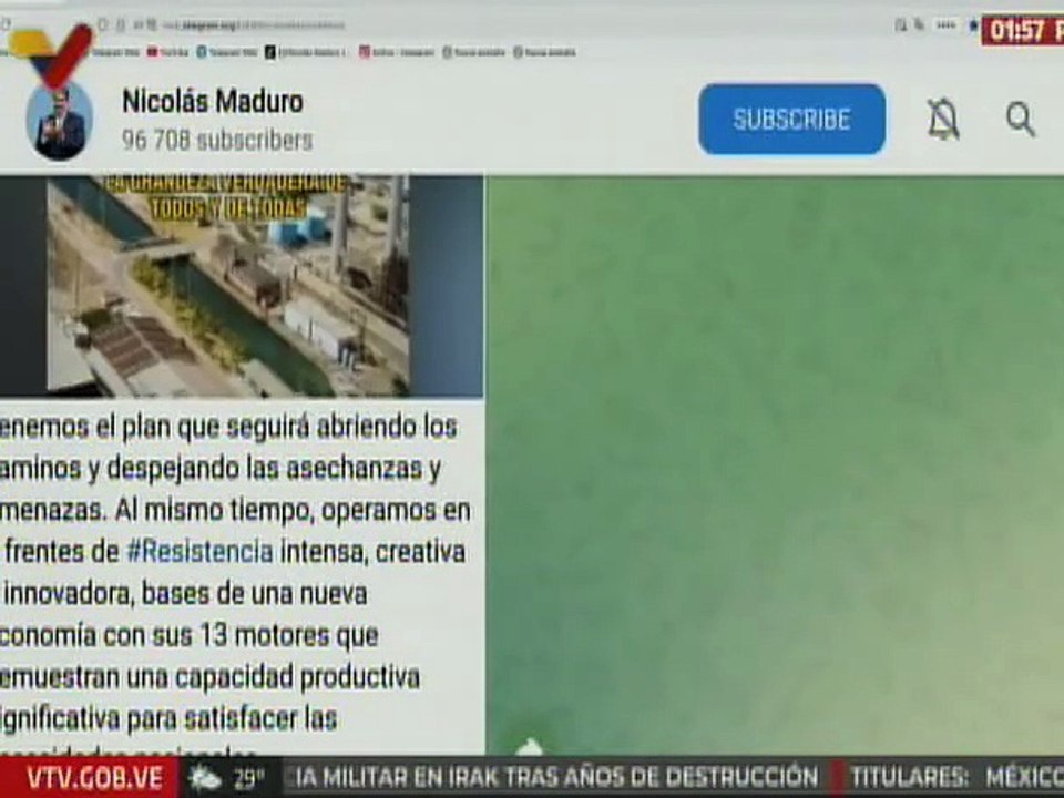 Presidente Nicolás Maduro: Tenemos el plan que seguirá abriendo los caminos y despejando amenazas
