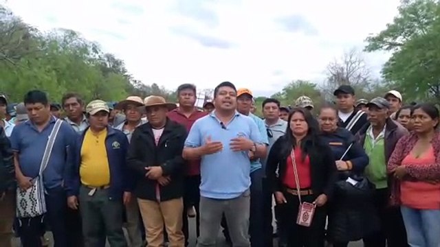 Bloqueo en Abapó: Movilizados piden diálogo con Camacho en el segundo día de protesta