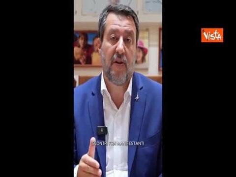 Sciopero Gaza, Salvini: Dichiarato illegittimo, questi non sono pro Pal ma pro caos