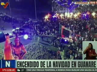 Pueblo de portuguesa recibe la Navidad con encendido de luces en Guanare
