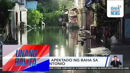 120 pamilya, apektado ng baha sa Brgy. San Antonio | Unang Balita