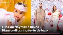 Neymar e Bruna Biancardi celebram 2 anos de Mavie com festa luxuosa