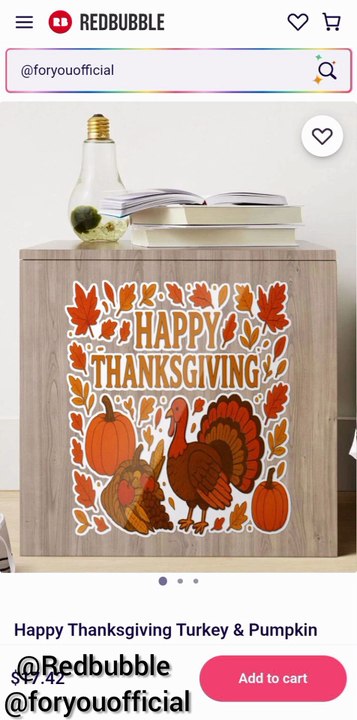 Happy Thanksgiving Turkey & Pumpkin Vintage Design