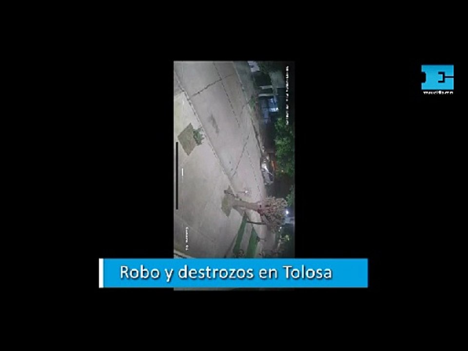 Robo y destrozos en Tolosa