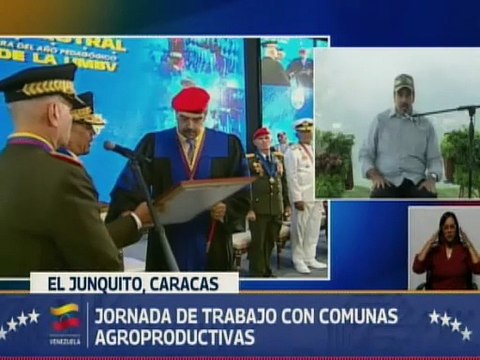 Presidente Maduro aceptó con honor el Doctorado Honoris Causa viniendo de manos militares