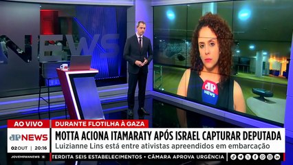 Hugo Motta aciona Itamaraty após Israel capturar deputada Luizianne Lins