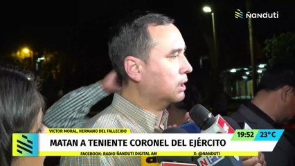 Victor Moral, hermano del fallecido Tte. Coronel Guillermo Moral