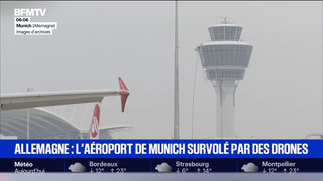 L'aéroport de Munich a suspendu ses vols durant quelques heures après un survol de drone