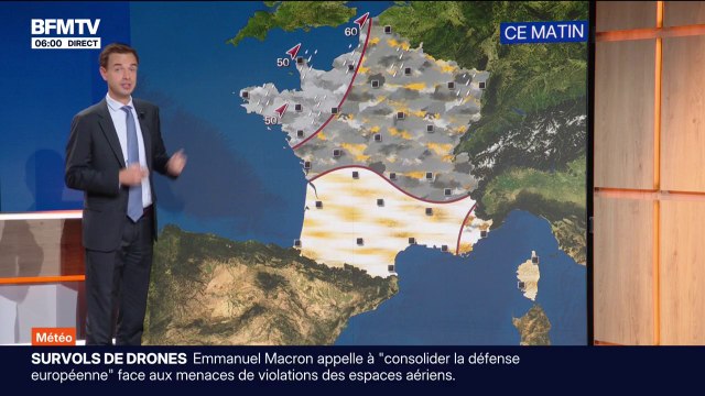 Des pluies sur les bords de Manche et un temps couvert sur la plupart du pays: la météo du vendredi 3 octobre