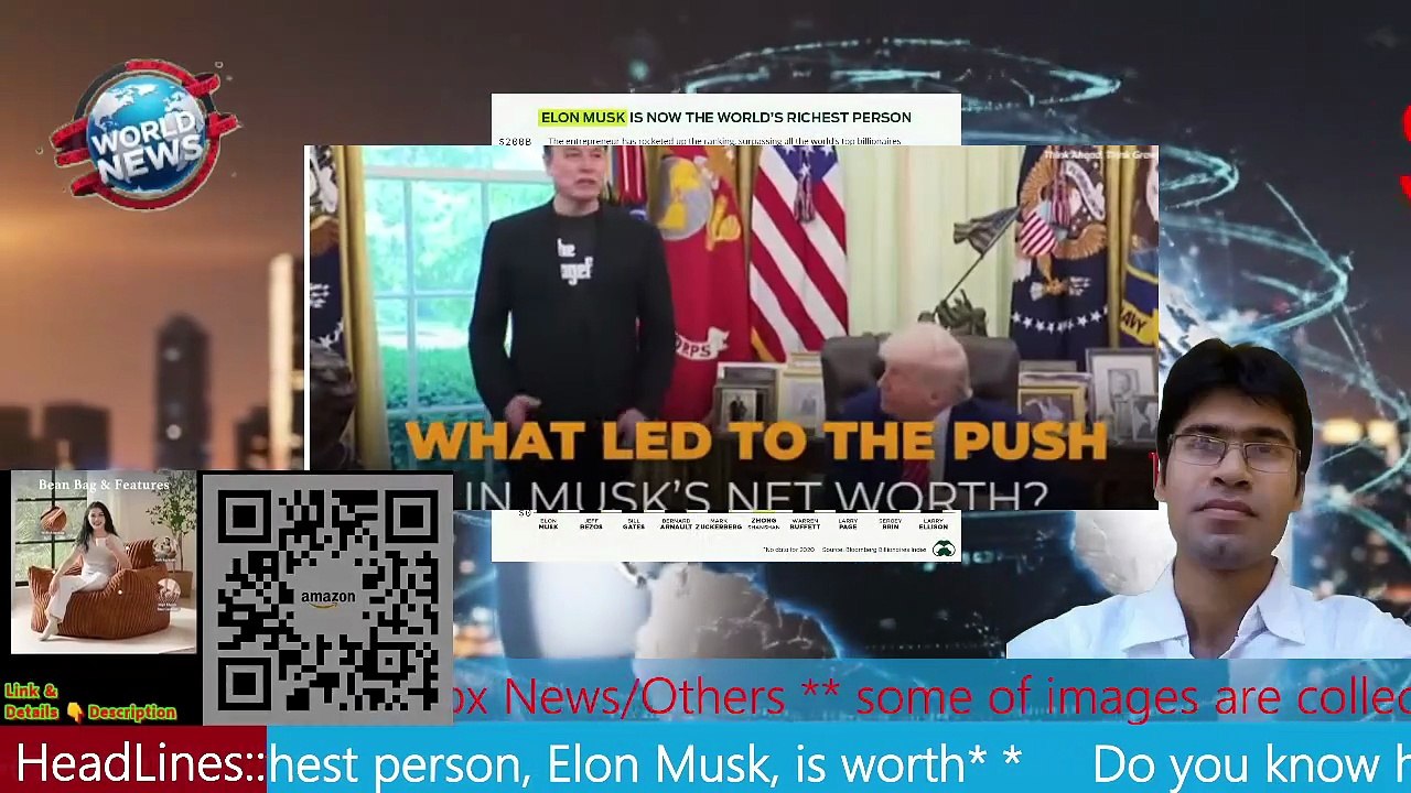 Do you know how much wealth Elon Musk, the world's richest man, has MHM NEWS