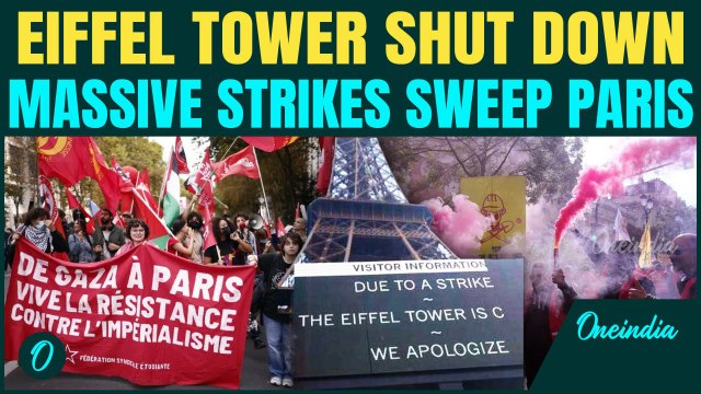 Eiffel Tower Closed: 200+ French cities hit by Massive Nationwide Strikes over Spending Cuts, Taxes