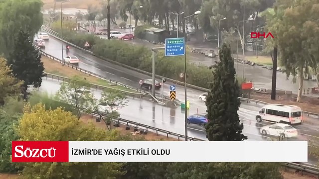 İzmir'de yağış etkili oldu