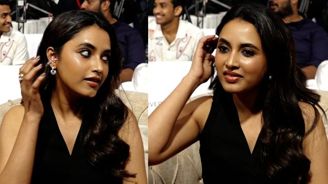 Priyanka Mohan Stunning Looks | OG Success Meet | Pawan Kalyan | Filmibeat Telugu