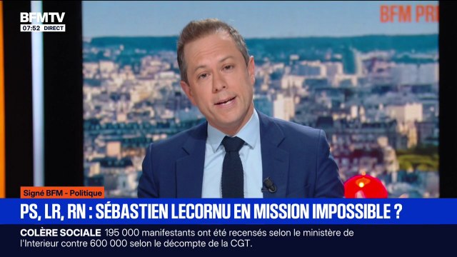 SIGNÉ BFM - Essayer de concilier les Socialistes avec les Républicains, sans pour autant braquer le RN ...mission impossible pour Sébastien Lecornu?
